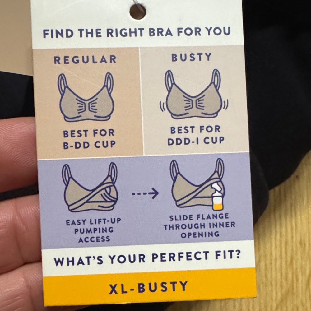 Kindred Bravely NWT Black XL busty nursing bra 38DDD 40DDD to I bust NEW - Picture 6 of 10